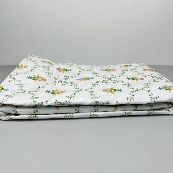 Hill House Home Sheet Set QUEEN Pastel Trellis Floral English Garden NWOT - Picture 6 of 14